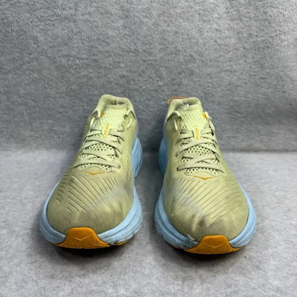Hoka Rincon 3 Womens Shoes Size 9 Blue & Yellow Running Sneakers 1119396 BSSNG